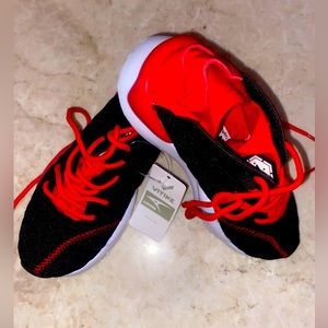 Kids Black and Red Sneakers